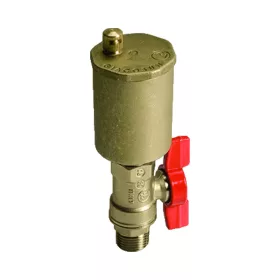   GIACOMINI GiacoSUN automata légtelenítő szelep szolárhoz, golyóscsappal, 1/2"