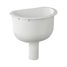 HAAS Roland kiöntő, műanyag, fehér, DN50, 232x152x240mm