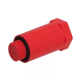 HAAS nyomáspróba dugó, piros, 1/2"