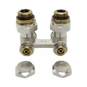 HERZ 3000 szelepblokk, sarok, 1/2"-3/4"K