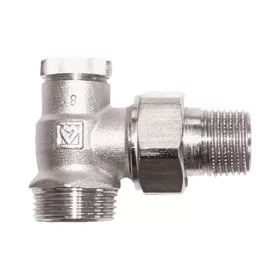   HERZ RL1 visszatérő radiátorszelep, sarok, Eurokón., 1/2"-3/4"K