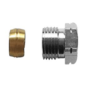   HERZ csatlakozó, fémcsőhöz, hosszú menetű, RL5-höz, 15mmx1/2"K