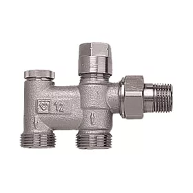   HERZ 2000 alsó szeleptest, egyenes, kétcsöv.100%, 1/2"-M22x1.5, kétpo.rad.szelephez