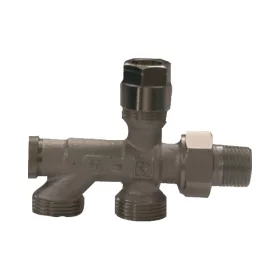   HERZ 1000 kétpontos radiátorszelep, alsó, kétcsöves, egyenes 1/2"-3/4" Eurokón.,