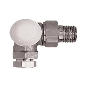   HERZ TS-90 termosztatikus radiátorszelep, térsarok, balos, 1/2"-15mm