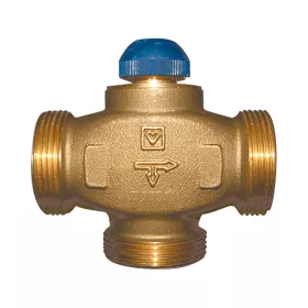 HERZ Calis-TS szelep, háromjáratú, 100% osztó, 1"