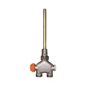   HERZ VUA-40 egypontos radiátorszelep, egyenes, függ.kétcs, I=290, 100%, 1/2"-3/4"K