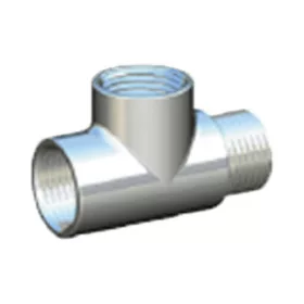   HERZ De Luxe Design bekötő T-idom fürdőszobai radiátorokhoz, króm, 1/2"