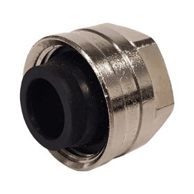   HERZ Design csatlakozó, fémcsőhöz, krómozott, gumitömítéssel, 15mmxM22x1.5