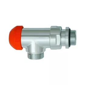   HERZ TS Design termosztatikus radiátorszelep, sarok, kvs=1.1, kónusz, króm, 1/2"