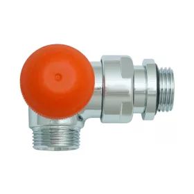   HERZ TS-3 AB Desgin termosztatikus radiátorszelep, térsarok, króm, M22x1.5mm