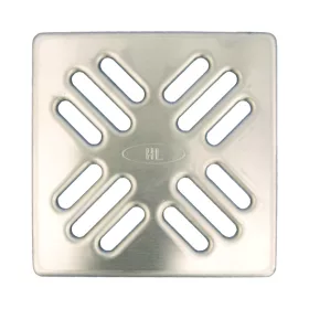 HL 037N.1E lefolyórács, inox, 115x115mm