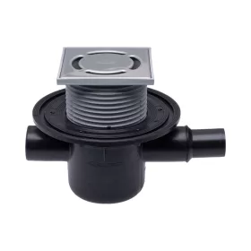   HL 300 padlószifon vízszintes kimenettel, 150x150mm ráccsal, 50mm vízzárral