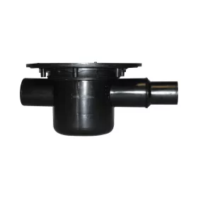   HL 300K padlószifon test, vízszintes csatlakozókkal, szigetelő karimával, 40/50mm