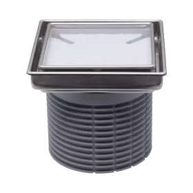   HL 3020 becsempézhető látható rész, D110mm, inox keret, 132x132/112x112mm