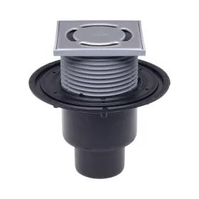   HL 310N padlószifon függőleges kifolyóval, 150x150mm inox ráccsal