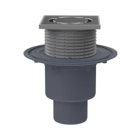   HL 310Prblue padlólefolyó függőleges kifolyóval, Primus Blue bűzzárral, 115x115mm