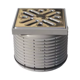   HL 36N rácstartó, 110mm hornyos csővel, 100x100mm műanyag kerettel