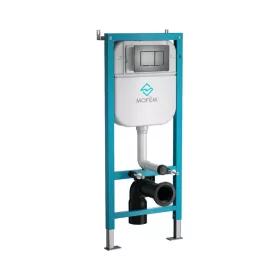   MOFÉM EVO-Tech WC szerelőelem, fali WC-hez, tartállyal, 114cm