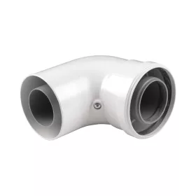 ARISTON könyökidom, 90°-os, PPs/Alu, D60/100