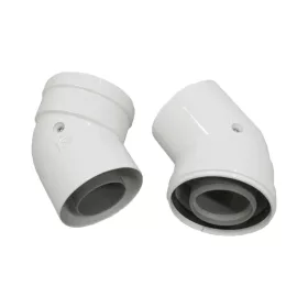 ARISTON könyökidom, 45°-os, PPs/Alu, D60/100 (2db/csomag)