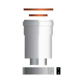   ARISTON koncentrikus függőleges indítóidom, PPs/Alu, D60/100