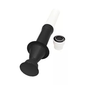   ARISTON tetőátvezető idom, PPs/Alu, fekete, D80/125 (60/100 átalakító idommal)