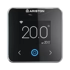   ARISTON Cube S Net digitális szobatermosztát, progr., vezetékes, BUS, fekete, 24V