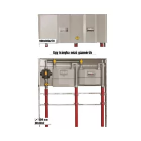   PEO T9E GG iker szabályzó és mérőállomás, előkerti, egy irányban