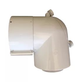   SAUNIER DUVAL SDC PPS/Alu könyök, tisztító nyílással, 80/125mm