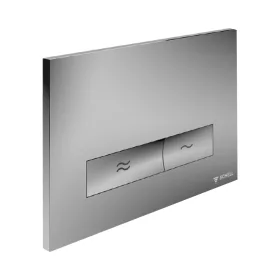 SCHELL Montus Konkav WC-nyomólap, 2 vízmennyiségű, króm