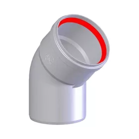 TRICOX AKÖ202 Egyfalú alu könyök 45° 80mm