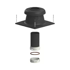   TRICOX FKF10 kürtőfedél szett, UV-álló, flexibilis rendszerhez, fekete, 60mm