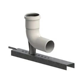   TRICOX PBK95 PPs bekötő könyök, egyfalú, támasztó sínnel, 200mm