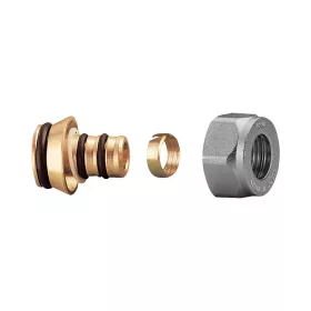   TE-SA szorítógyűrűs csatlakozó, műanyag csőhöz, Eurokón., 12x2mm-3/4”