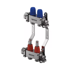   UPONOR Vario C 2 szelepes osztó-gyűjtő, inox, 2 körös, áramlásmérővel, 1"x3/4"Eu