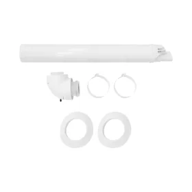   VAILLANT vízszintes fali átvezető rendszer tisztító könyökidommal, PP, D60/100