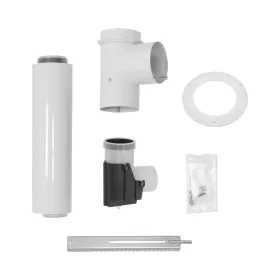   VAILLANT vízszintes csatlakozó rendszer, fehér, kéményaknához, PP, D80/125