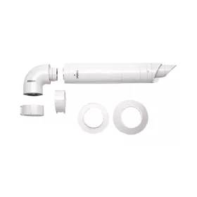   VAILLANT vízszintes fali átvezető rendszer, fehér, 90°könyökidom