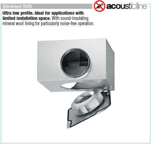 HELIOS SVS 160 K: SlimVent hangcsillapított radiális csőventilátor, ~1, 230V