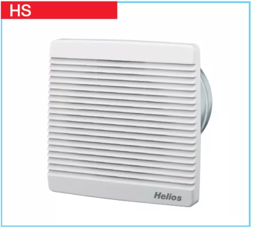 HELIOS HSW 250/2: Axiálventilátor, befalazható, műanyag belső ráccsal, ~1, 230V