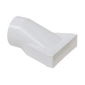   HELIOS FUE 100: Műanyag laposcsatorna elem, átmeneti idom NÁ 100