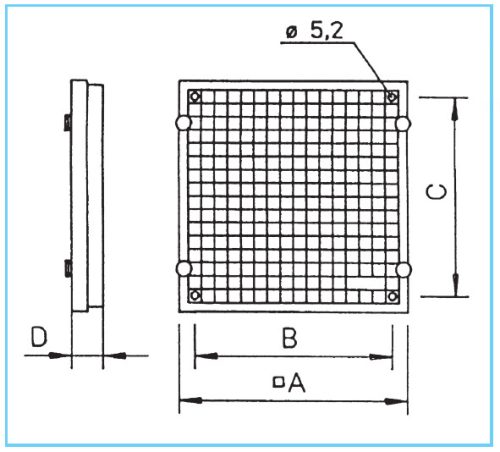 HELIOS LF 400: Műanyag rács szűrővel