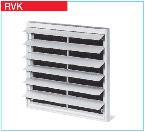 HELIOS RVK 500: Húzózsinórral állítható esővédő zsalu, rovarvédő hálóval, UV-álló műanyag, szürke