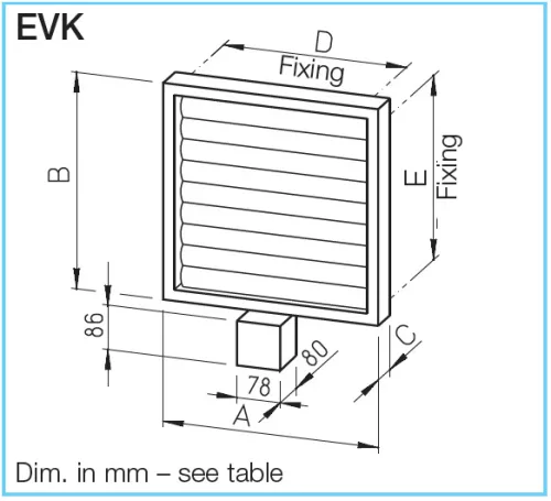 HELIOS EVK 355: Elektromos zsalu, szürke, műanyag
