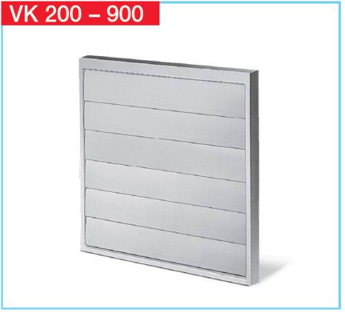 HELIOS VK 710: Túlnyomáskibocsátó zsalu, műanyag, szürke