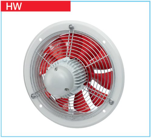 HELIOS HWW 400/4: Axiálventilátor, védőráccsal, kör lemezen, ~1, 230V