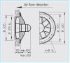 HELIOS HWD 315/4: Axiálventilátor, védőráccsal, kör lemezen, ~3, 400V