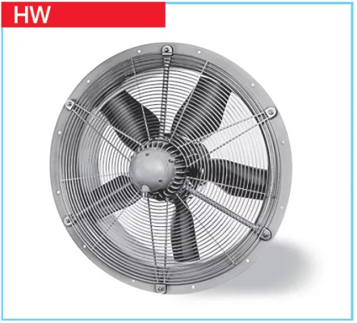 HELIOS HWD 630/4/4: Axiálventilátor, védőráccsal, kör lemezen, ~3, 400V, Dahlander kapcsolás