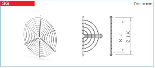 HELIOS SG 450: Védőrács, horganyzott acél